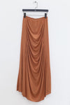 SWAYING/KNIT seamless round hem long skirt SW24SS3B23 clay color PS82